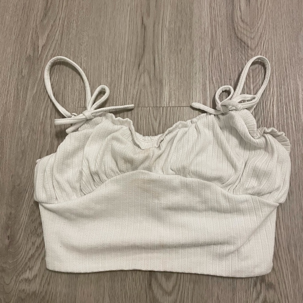 White crop top